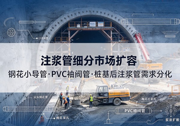 雨花台注浆管细分市场扩容，隧道钢花小导管、PVC 袖阀管、桩基后注浆管需求分化